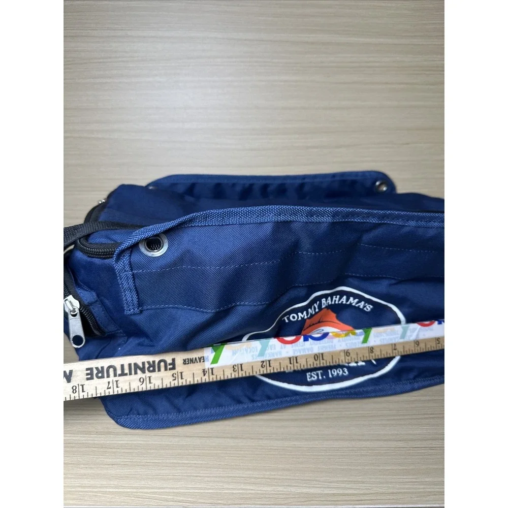 TOMMY BAHAMA Expandable Lunch Cooler Shoulder Bag Blue Fish Relax